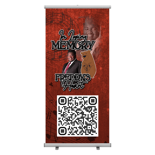 Freddy's Heart Retractable Banner