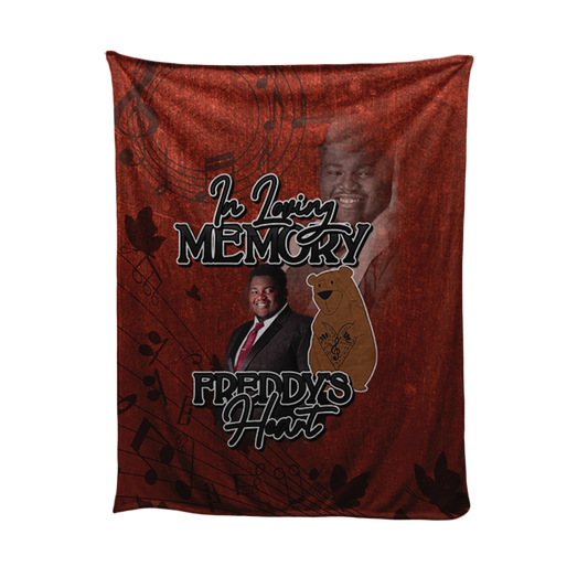 Freddy's Heart Custom Fleece Blanket