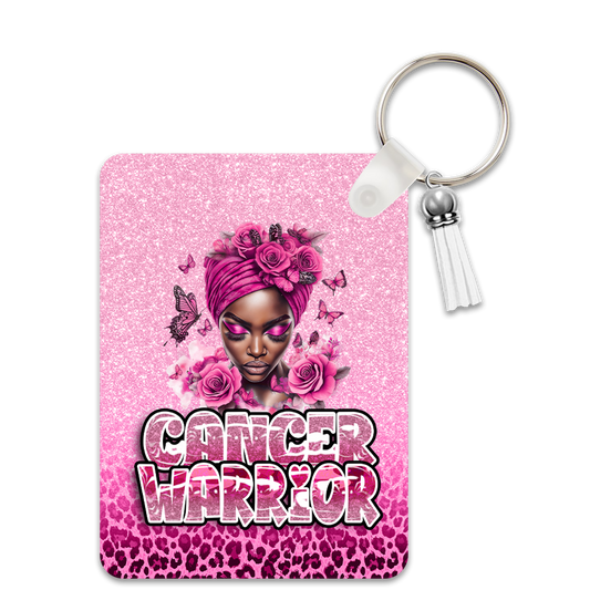 Cancer Warrior Rectangle Keychain