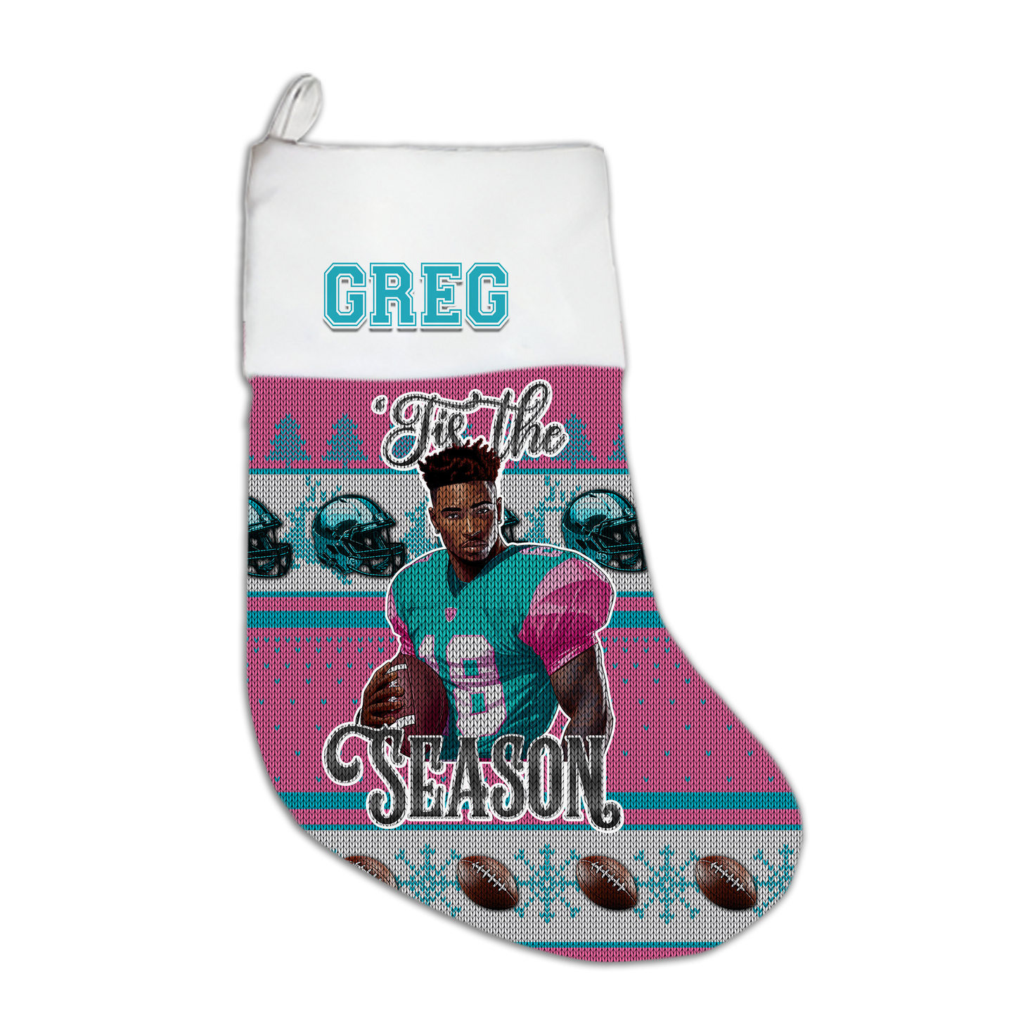 Personalized Christmas Stocking Football