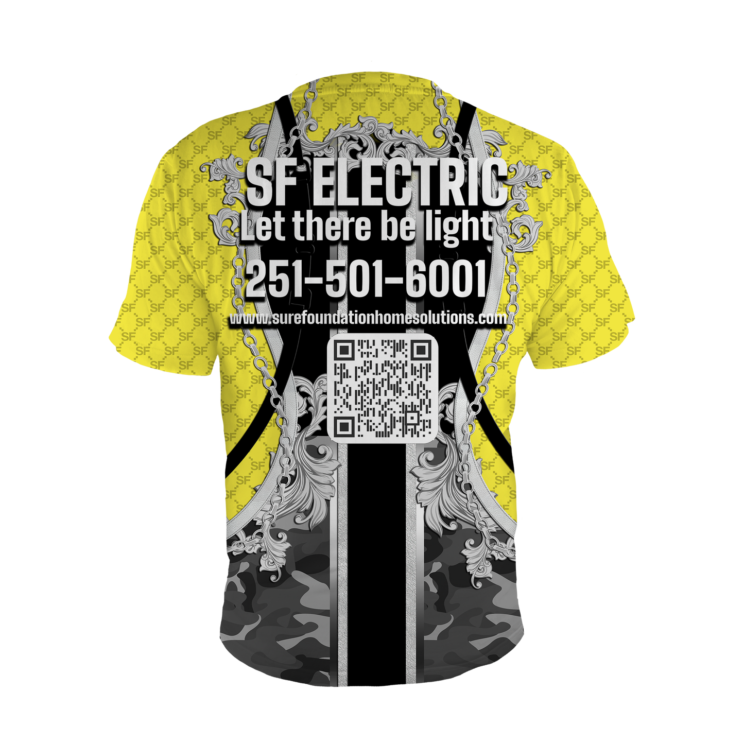 SF Electric Designer Belt All Over Print T-shirt