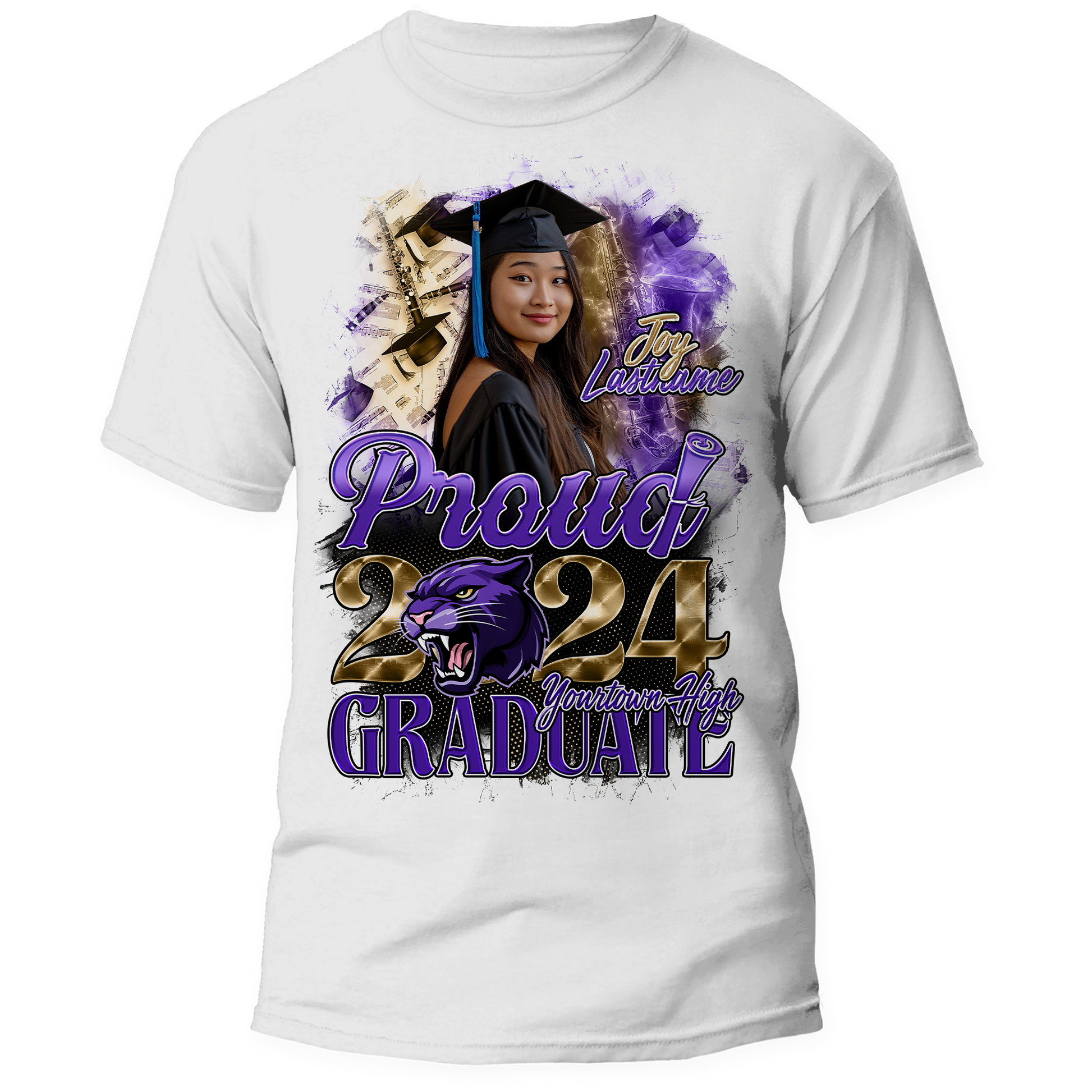 Cheerleader Graduation 2024 Personalized Custom Shirt