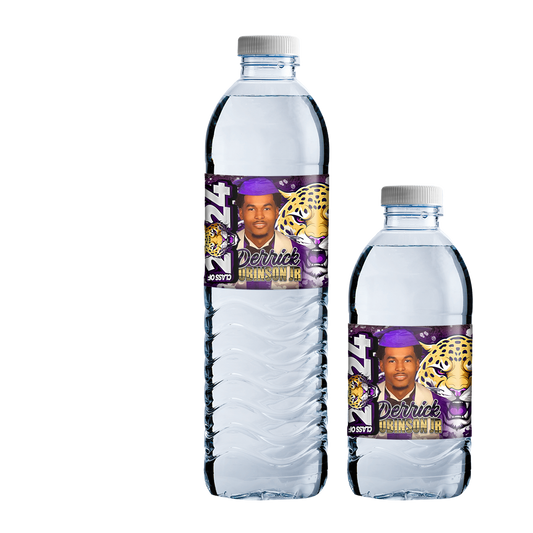 Graduation 2024 Custom Water Bottle Purple