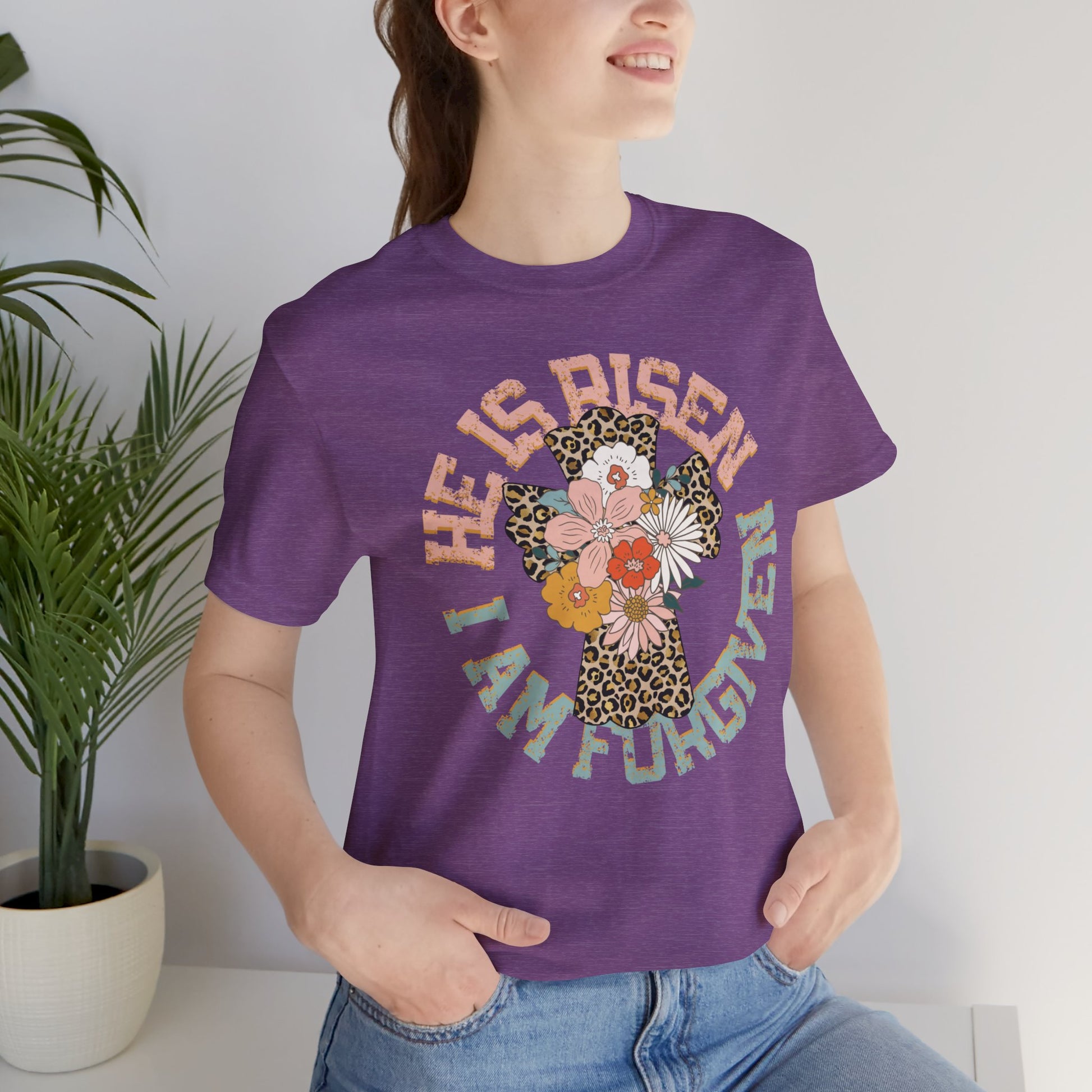 He is Risen Circle Flower Easter Shirt