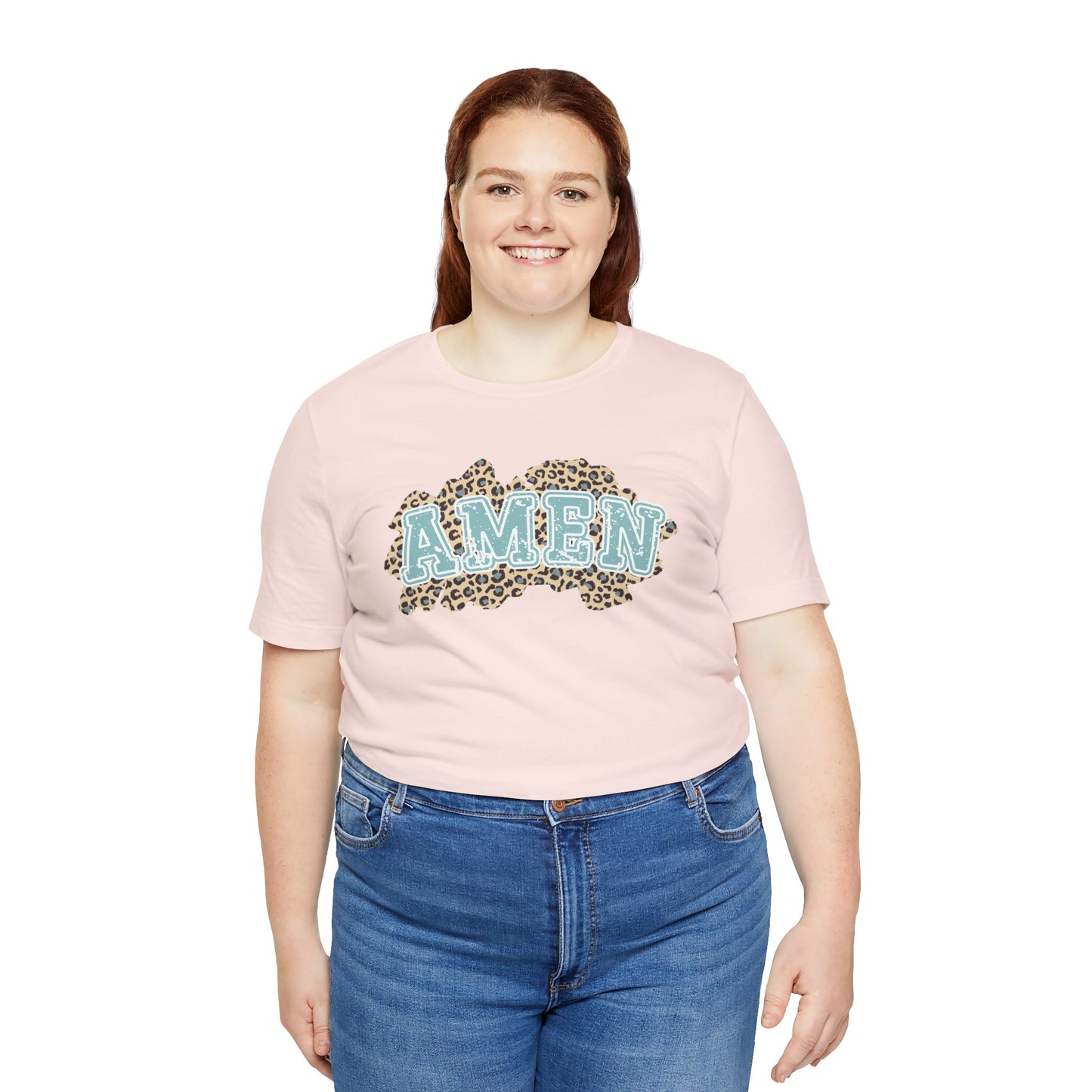 Leopard Print Christian Amen Faith Shirt