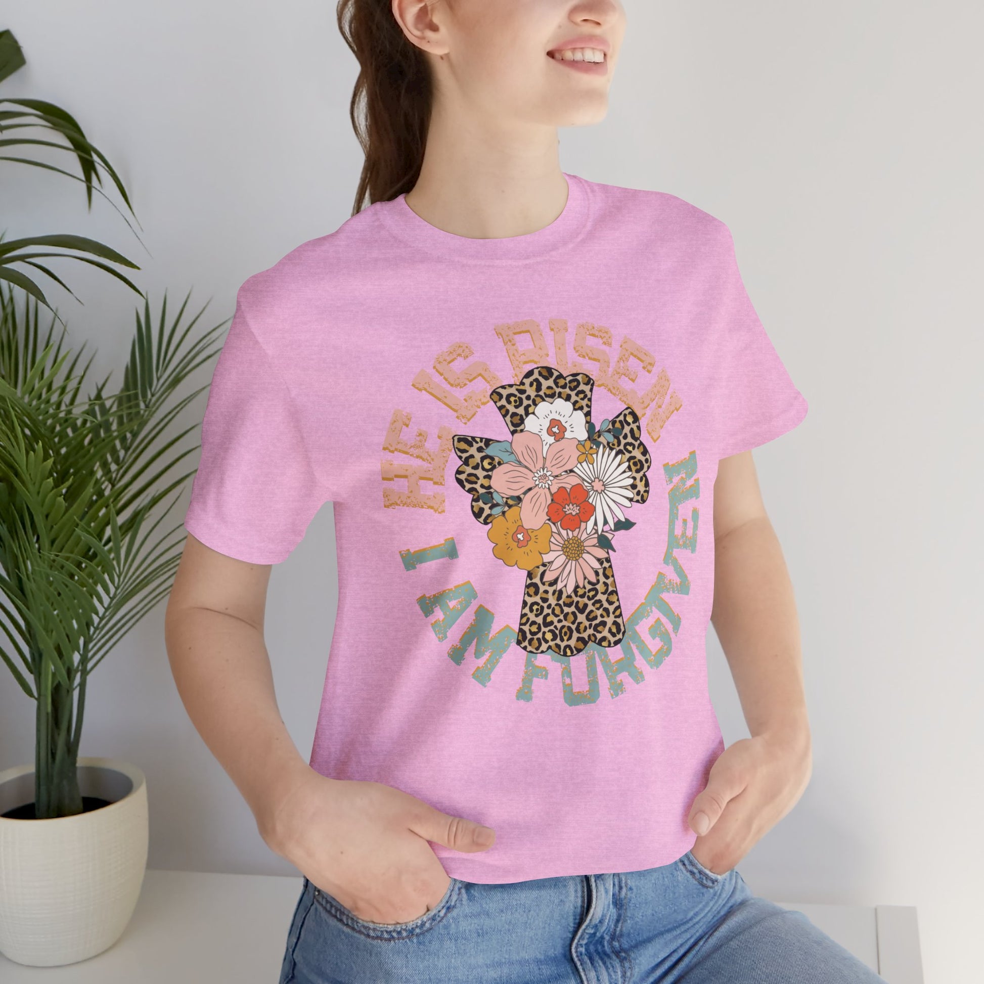 He is Risen Circle Flower Easter Shirt