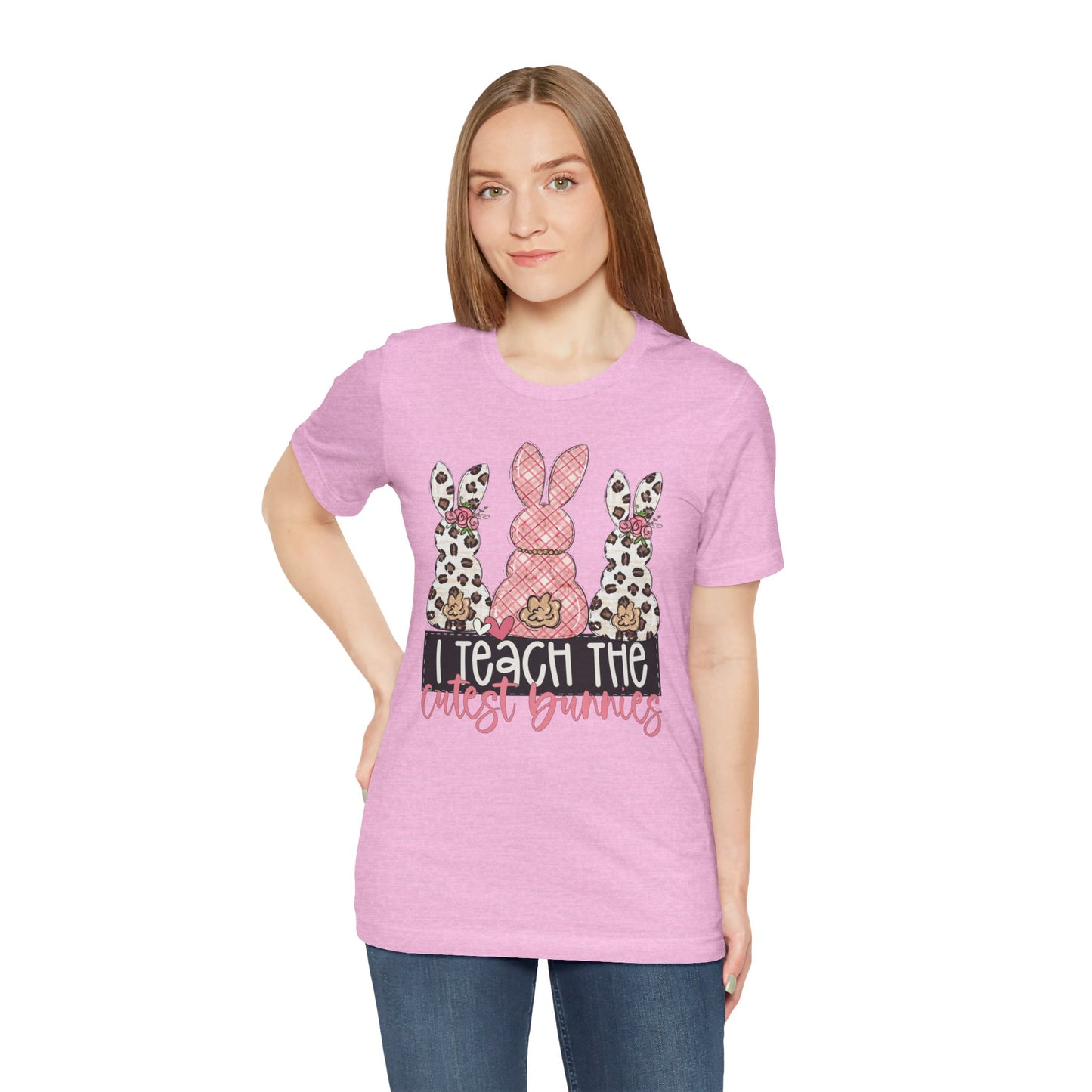 I Teach The Cutest Bunnies Easter Teacher Shirt