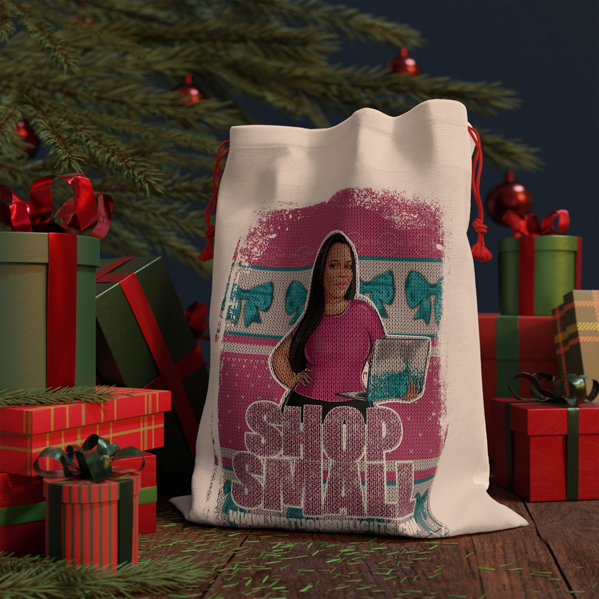 Personalized Christmas Santa Sack | Virtuous Delights Studio