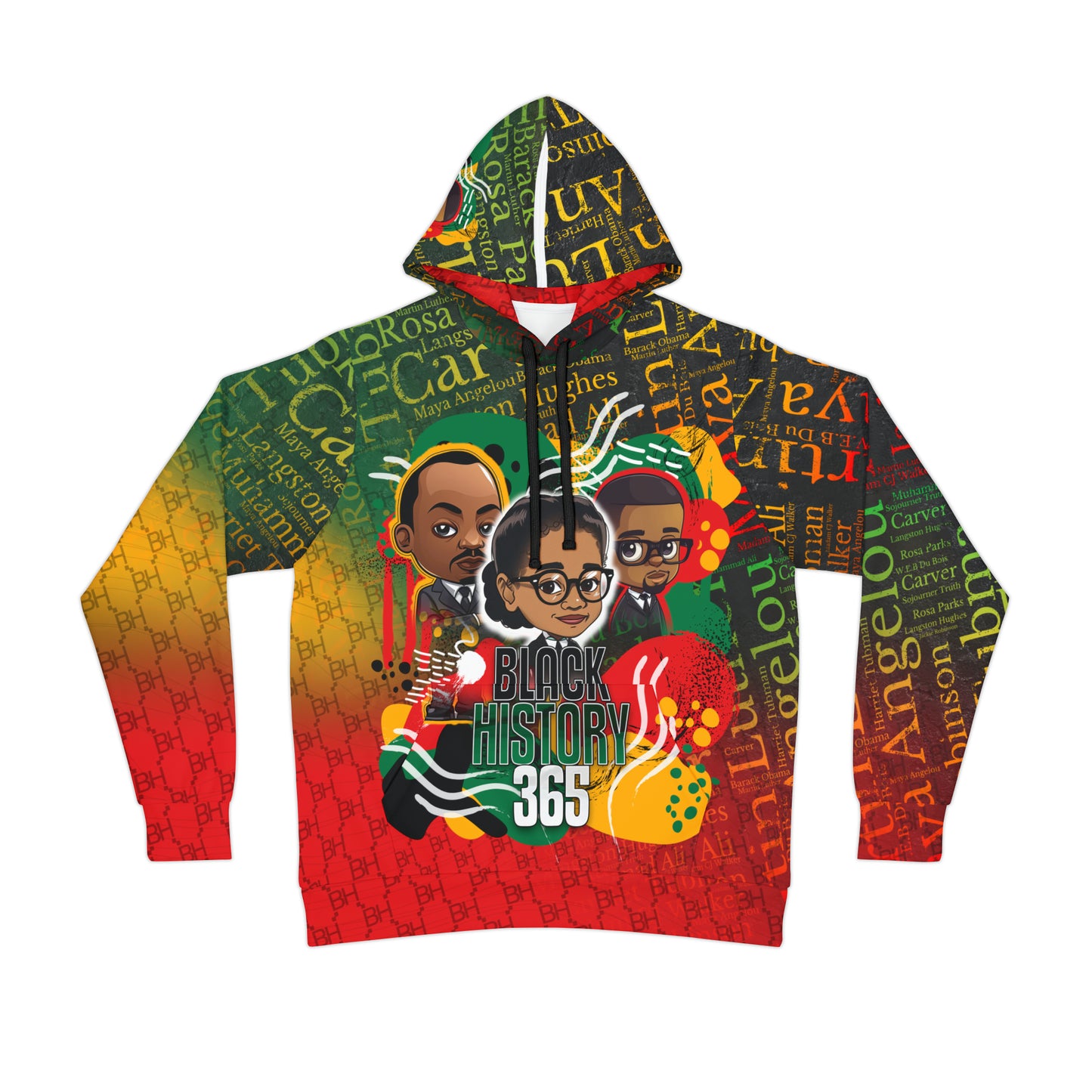 Black History 365 Cartoon All Over Print Hoodie