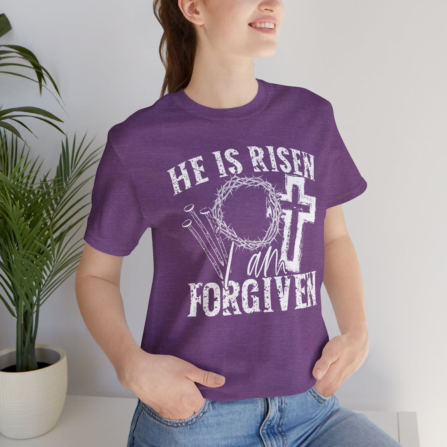 He Is Risen I Am Forgiven Faith Shirt