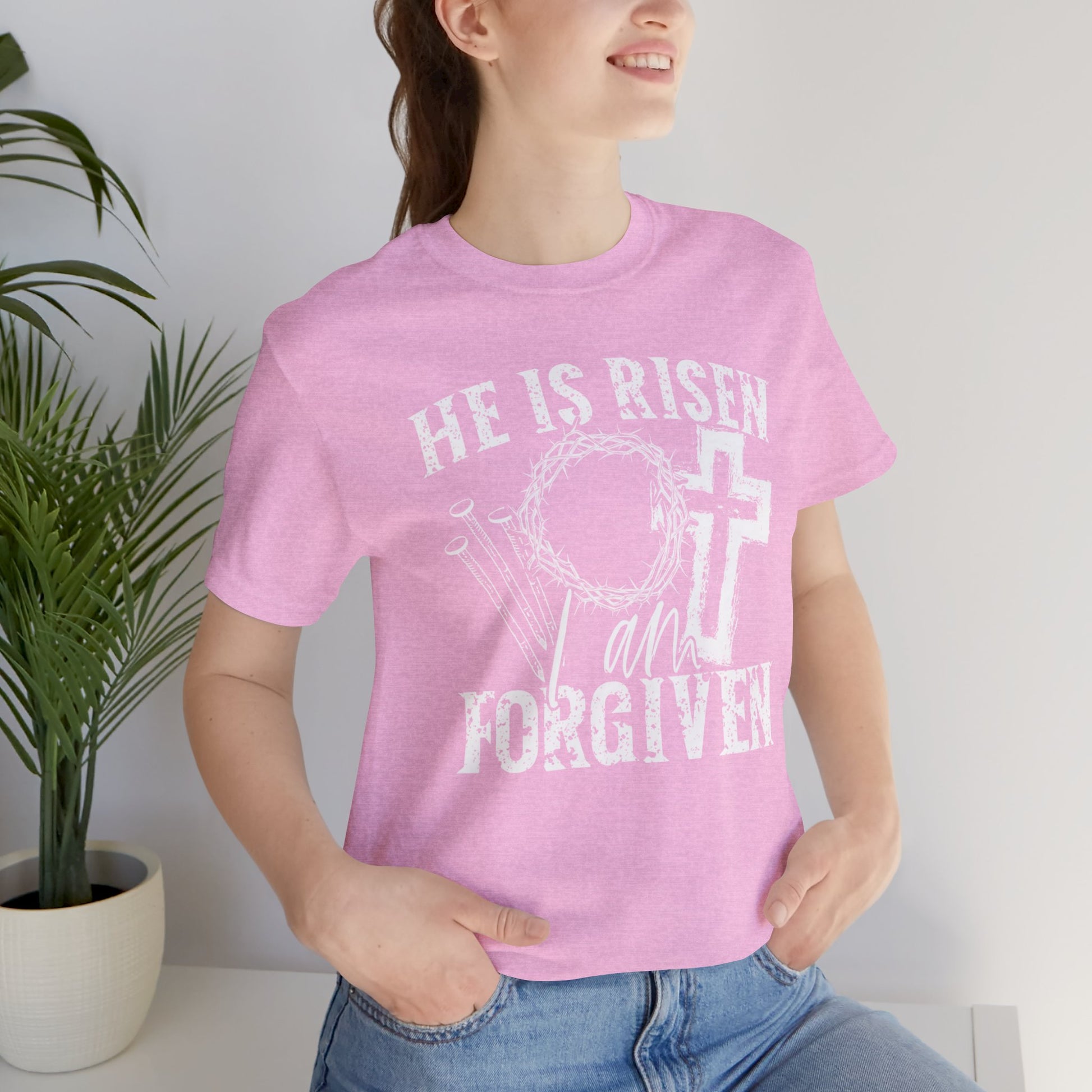 He Is Risen I Am Forgiven Faith Shirt