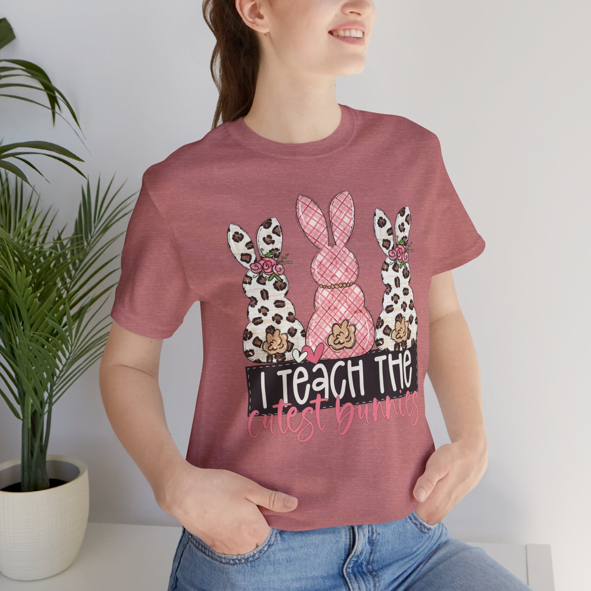 I Teach The Cutest Bunnies Easter Teacher Shirt