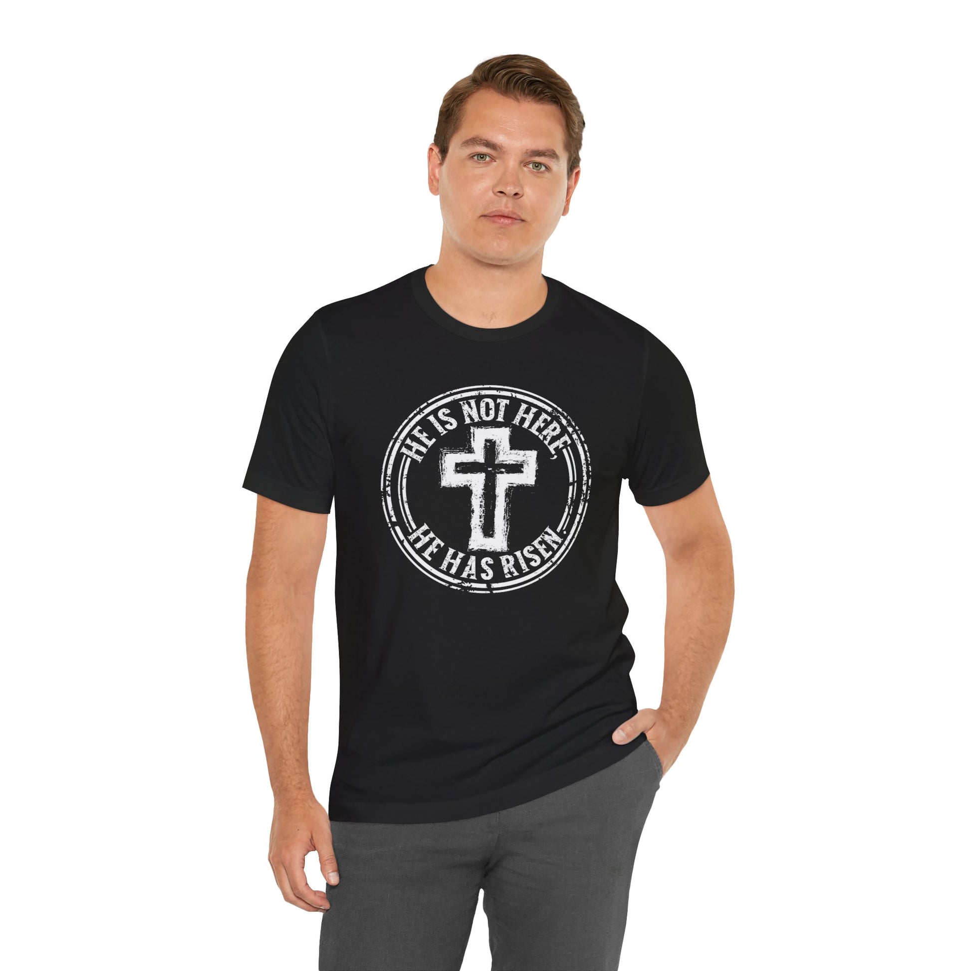 He Is Not Here He Has Risen Christian Faith Shirt