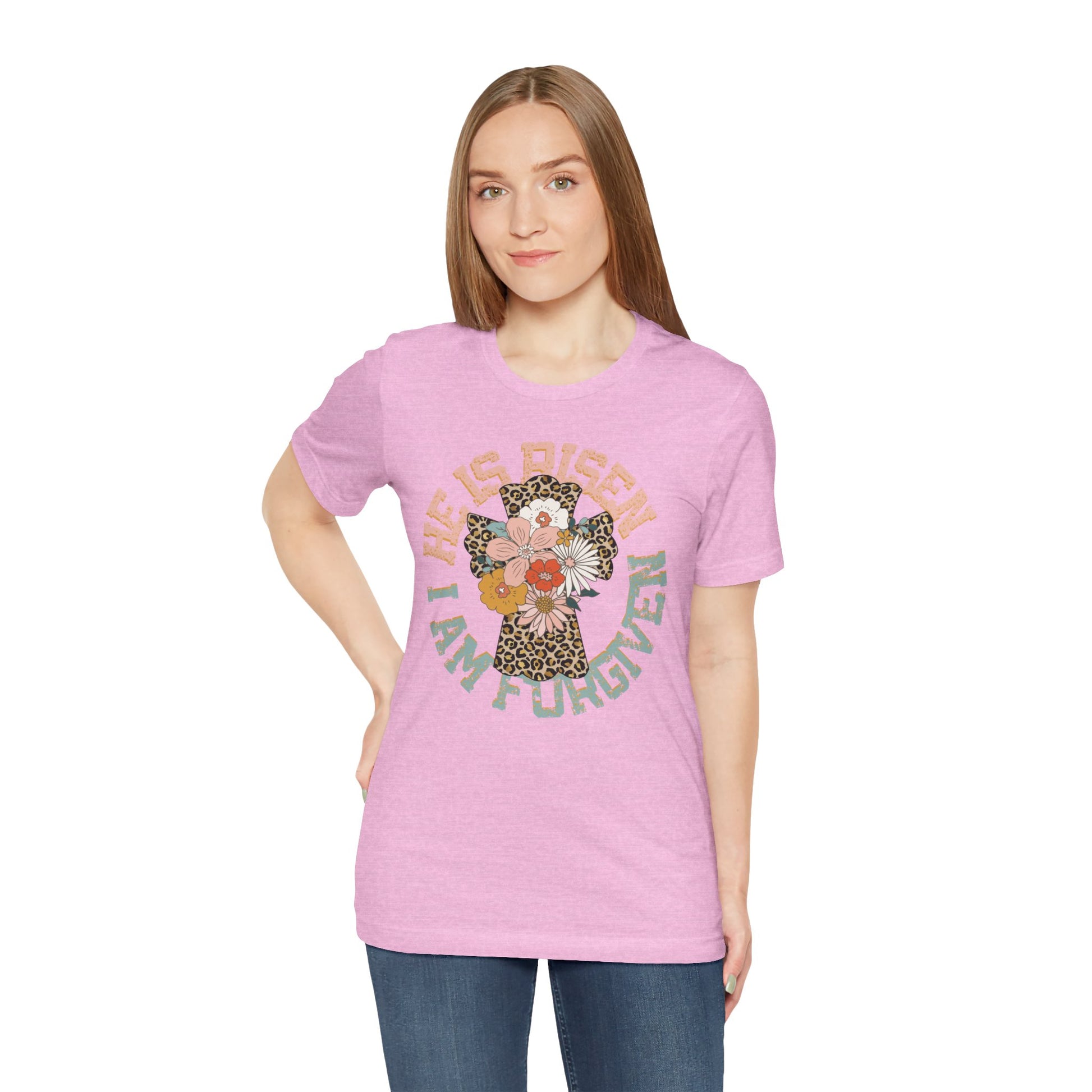 He is Risen Circle Flower Easter Shirt