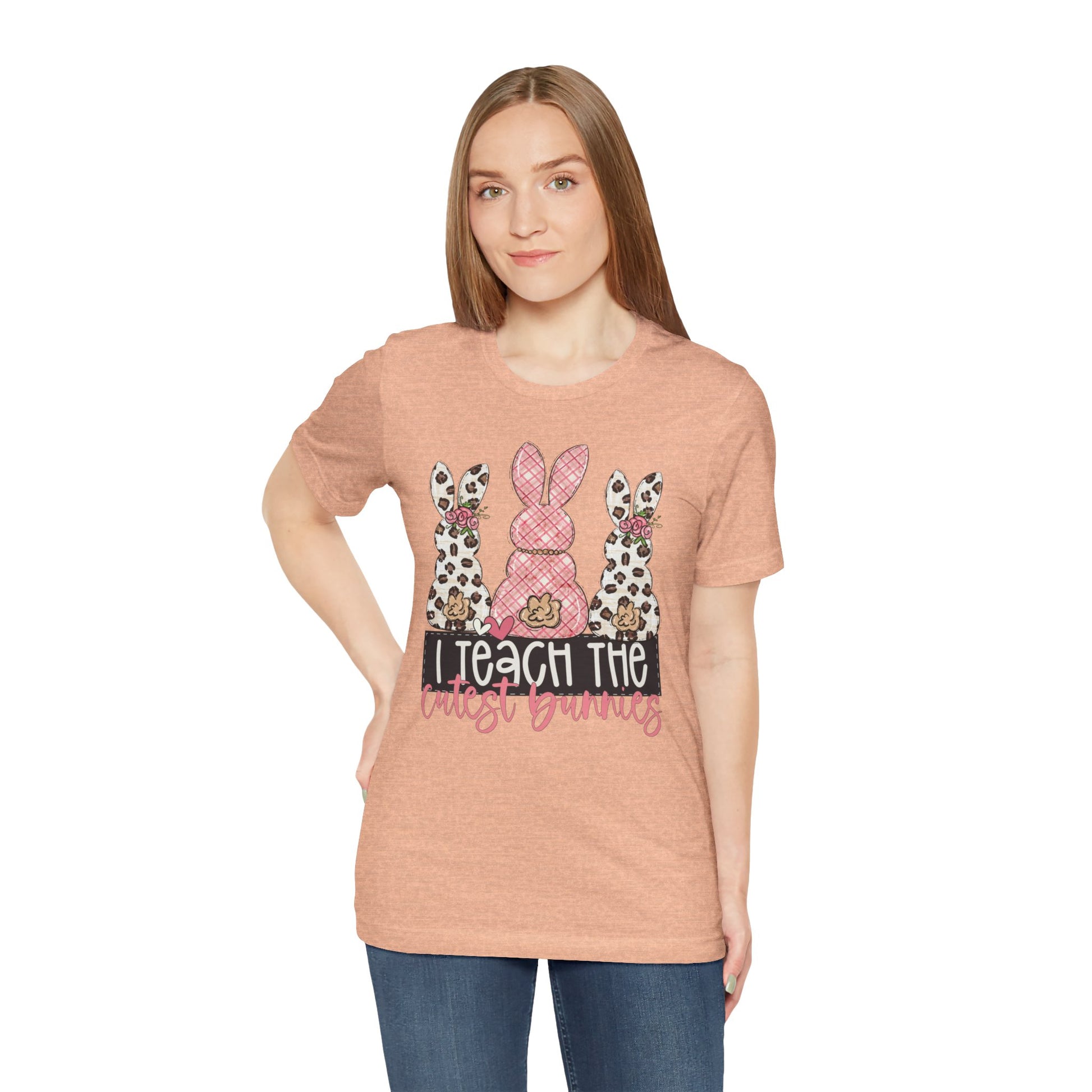 I Teach The Cutest Bunnies Easter Teacher Shirt