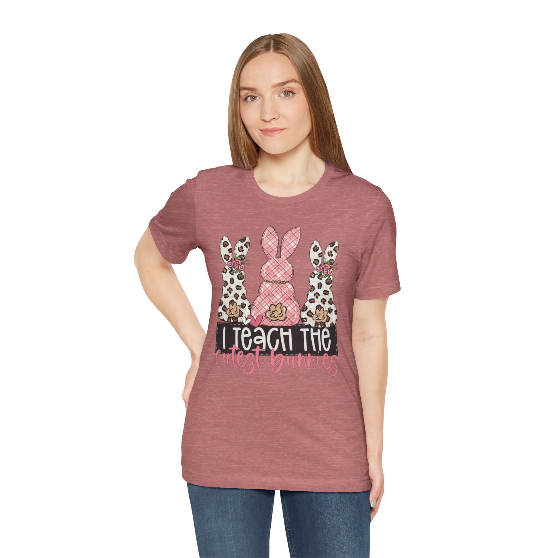 I Teach The Cutest Bunnies Easter Teacher Shirt