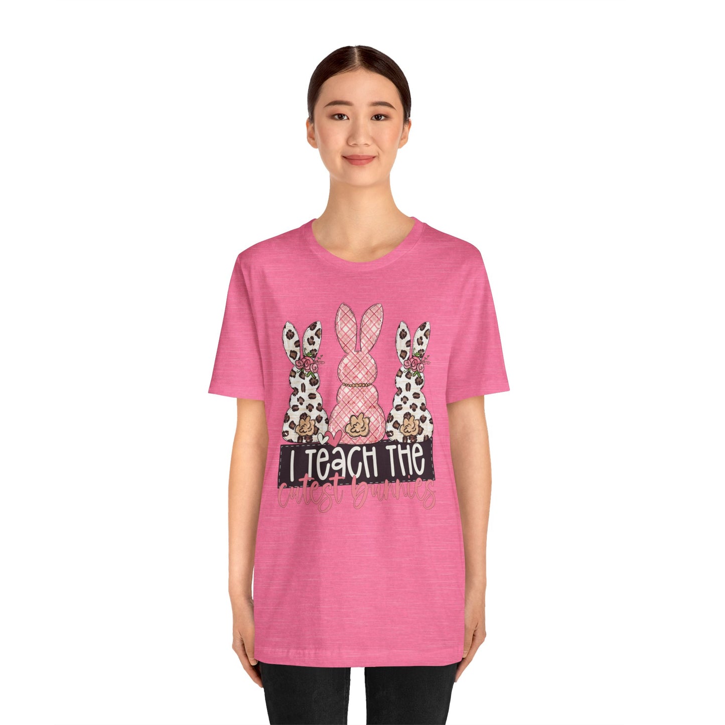 I Teach The Cutest Bunnies Easter Teacher Shirt