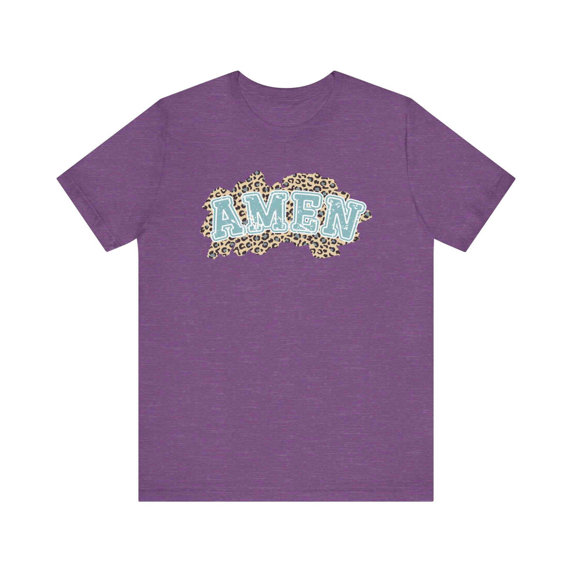 Leopard Print Christian Amen Faith Shirt