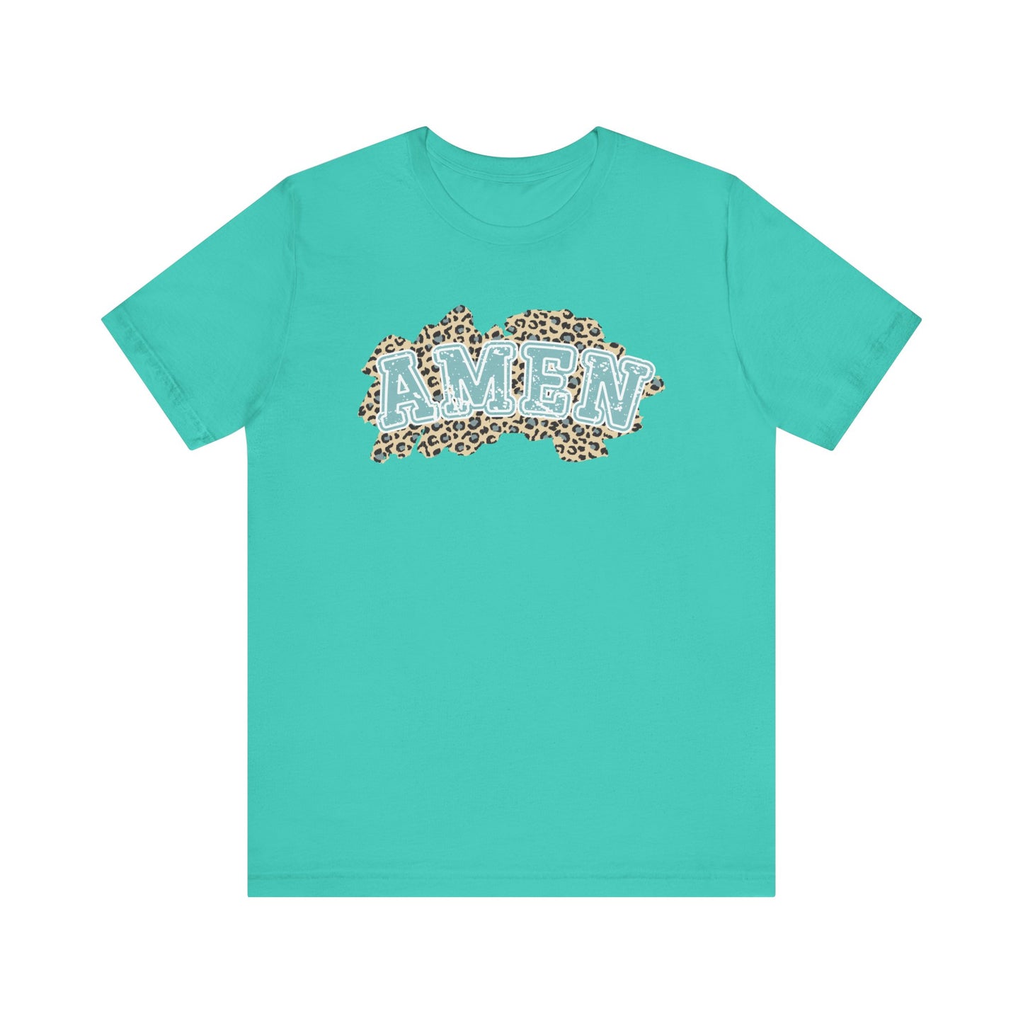 Leopard Print Christian Amen Faith Shirt