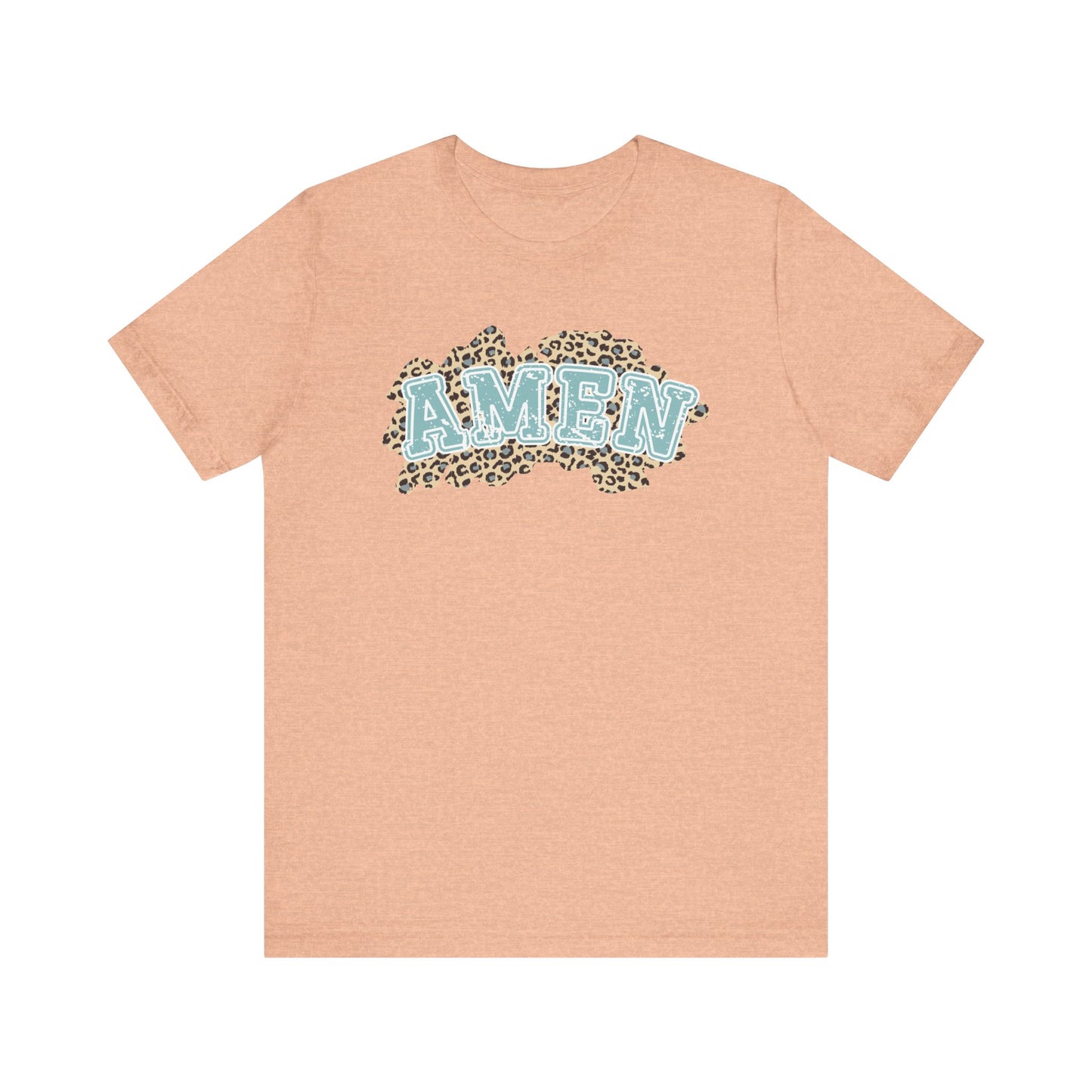 Leopard Print Christian Amen Faith Shirt