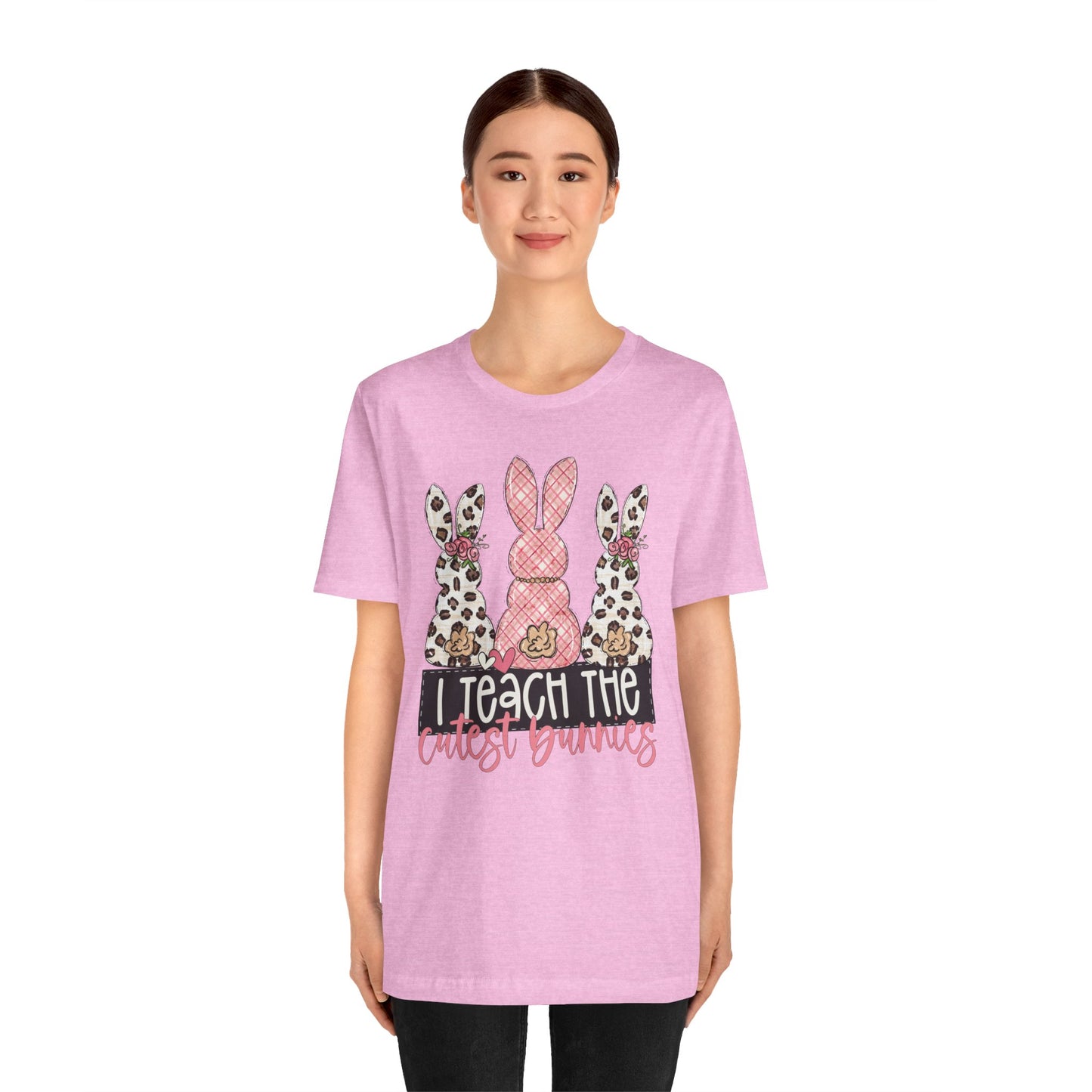 I Teach The Cutest Bunnies Easter Teacher Shirt