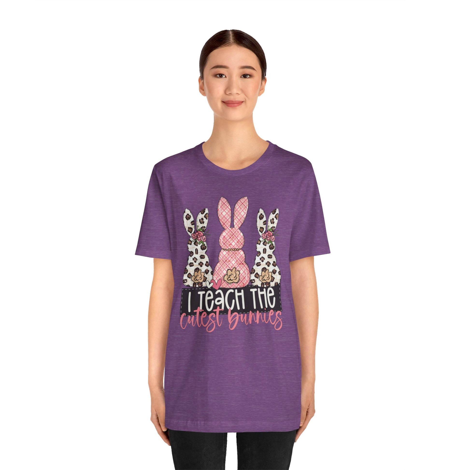 I Teach The Cutest Bunnies Easter Teacher Shirt