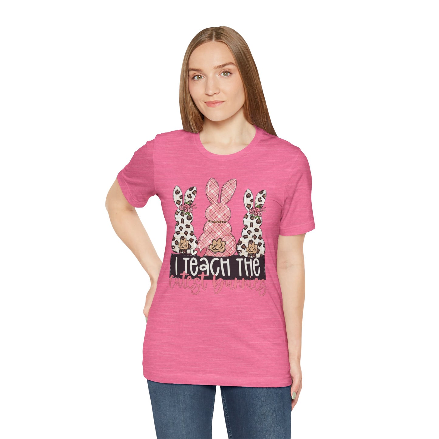 I Teach The Cutest Bunnies Easter Teacher Shirt