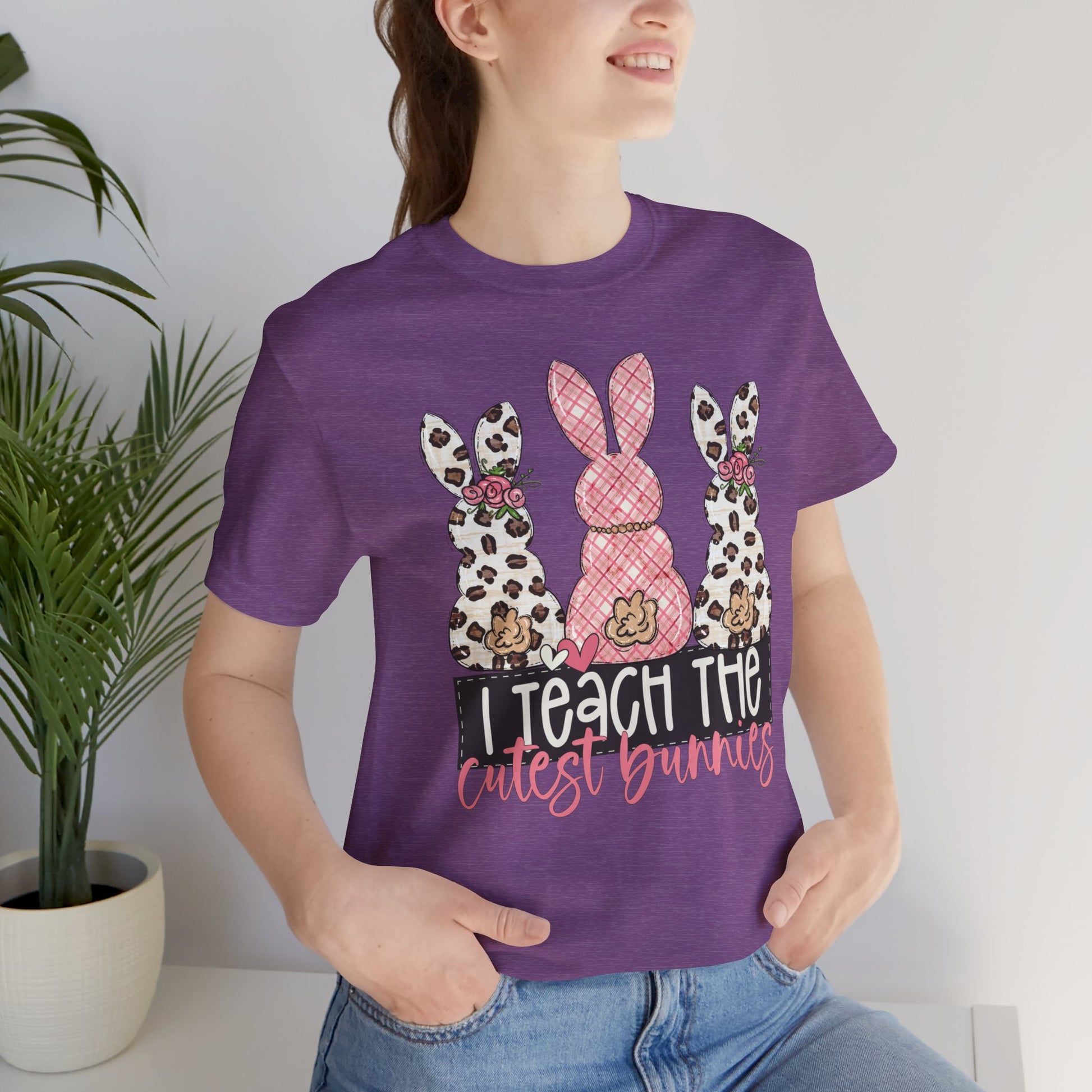 I Teach The Cutest Bunnies Easter Teacher Shirt