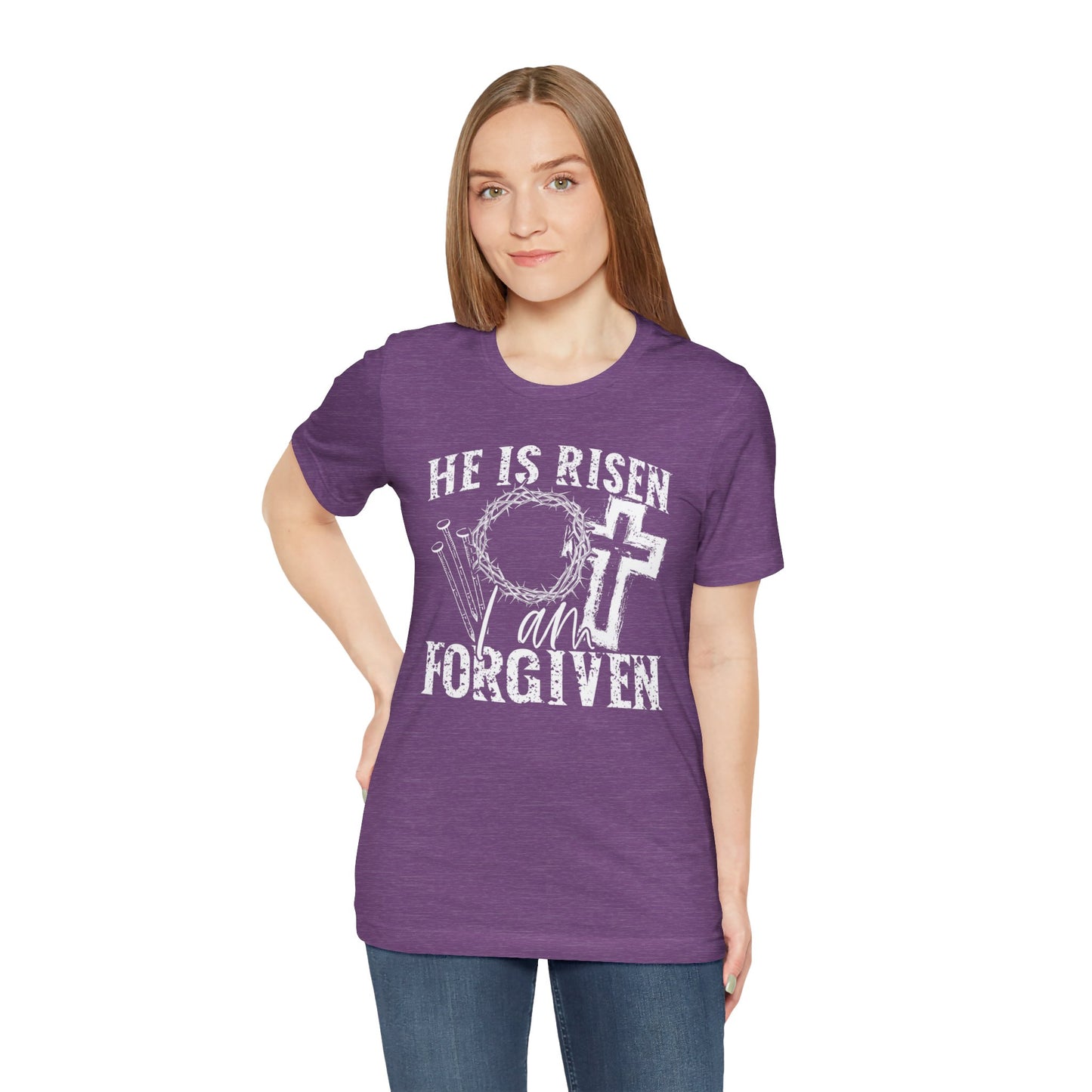 He Is Risen I Am Forgiven Faith Shirt