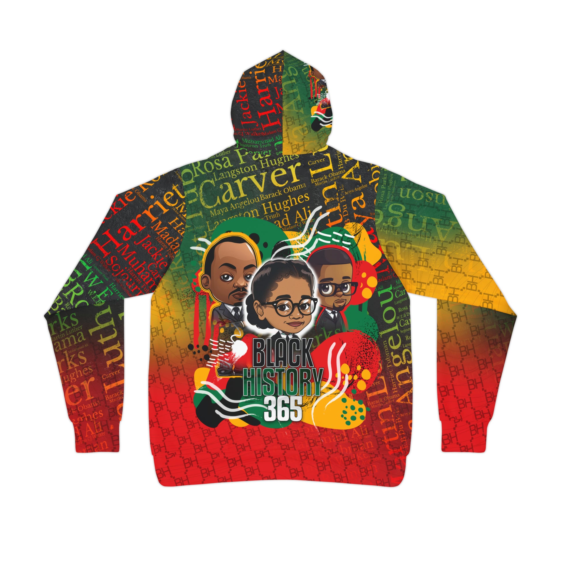 Black History 365 Cartoon All Over Print Hoodie