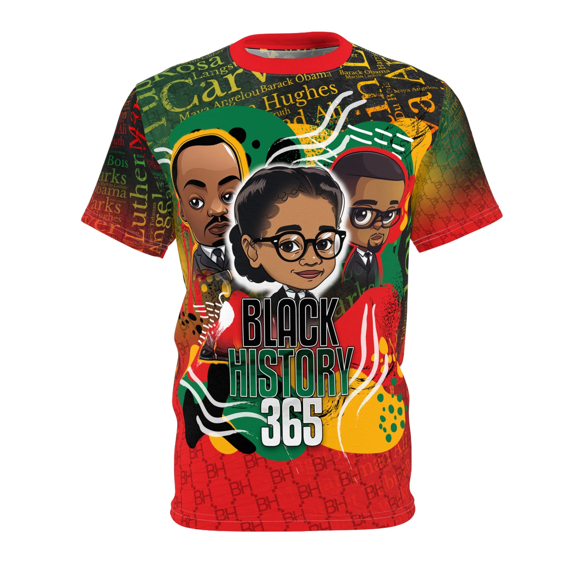 Black History 365 Cartoon All Over Print Tshirt