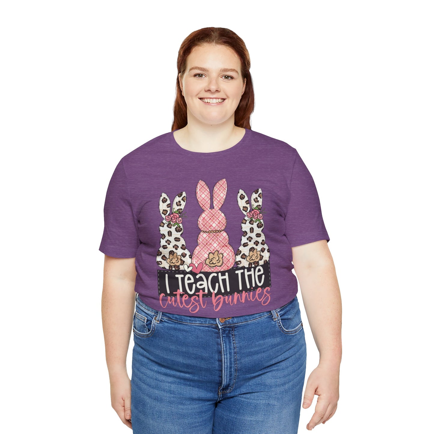 I Teach The Cutest Bunnies Easter Teacher Shirt