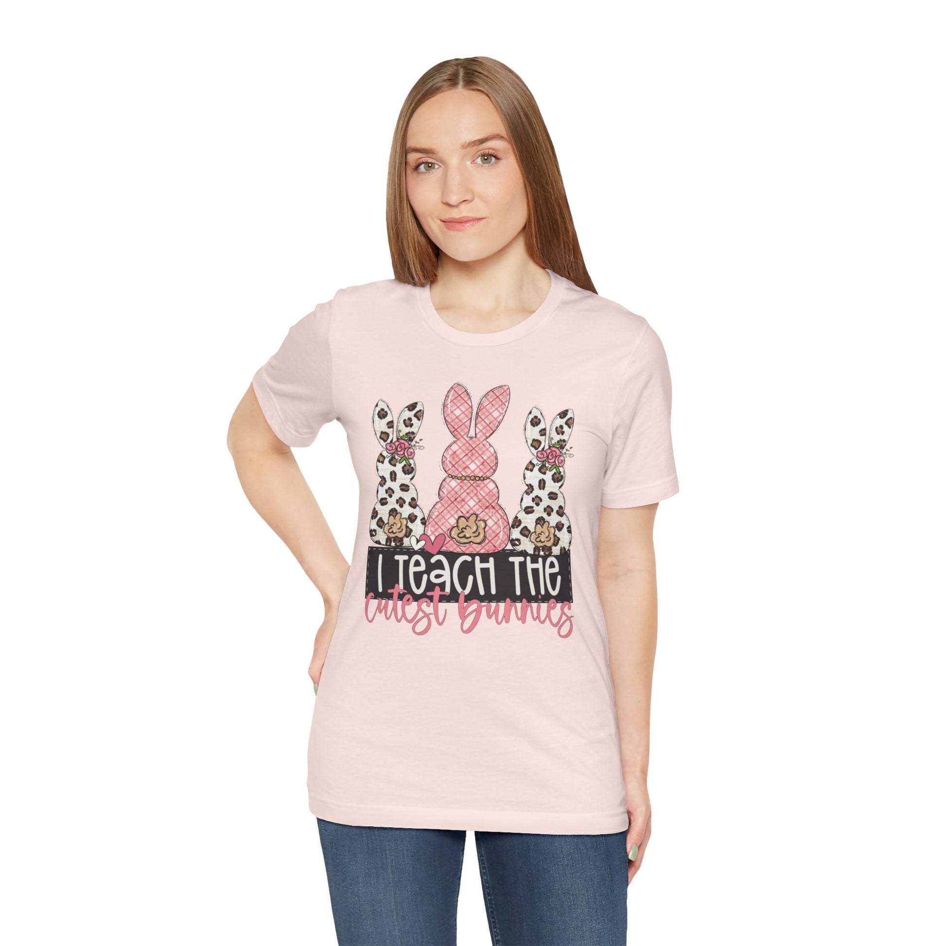 I Teach The Cutest Bunnies Easter Teacher Shirt