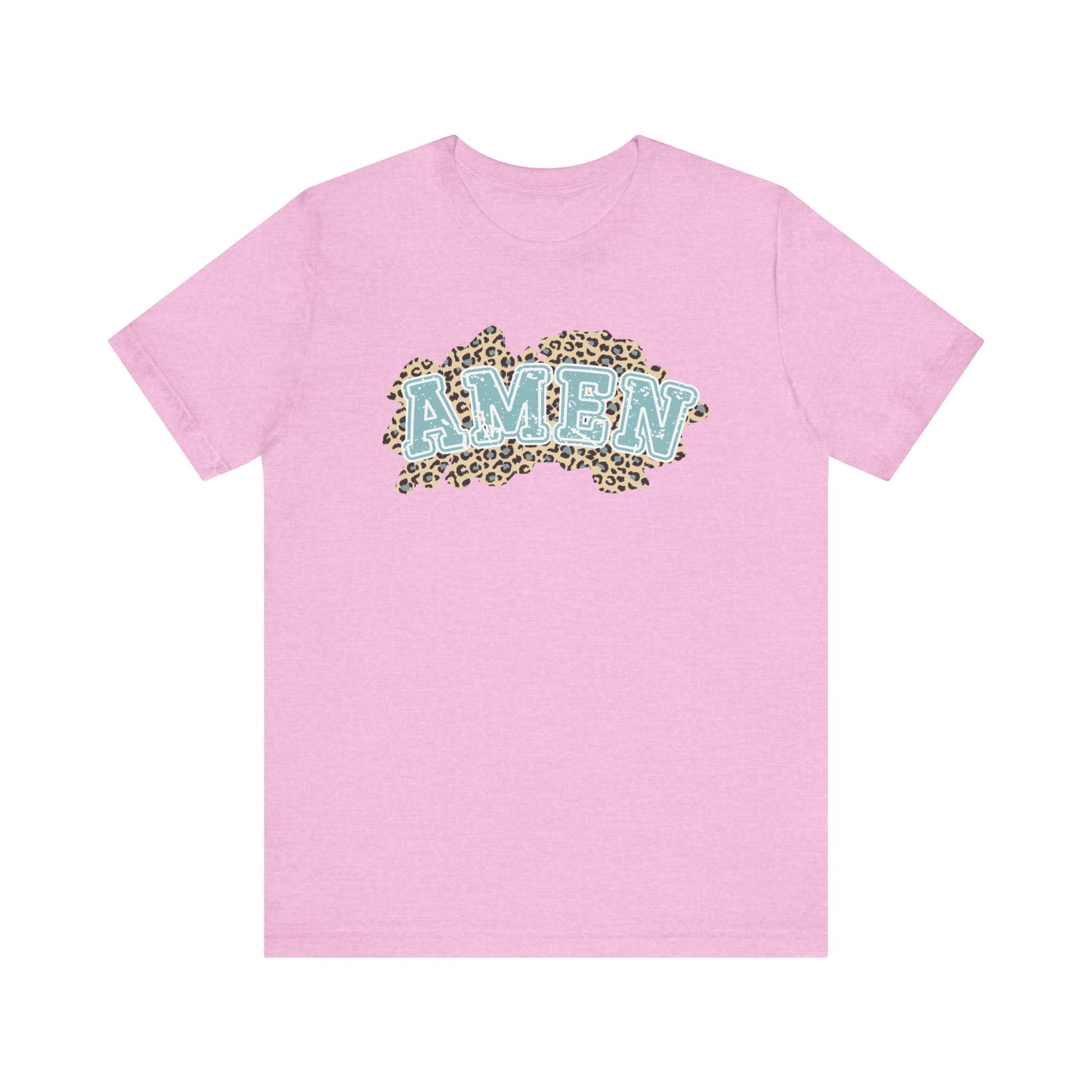 Leopard Print Christian Amen Faith Shirt