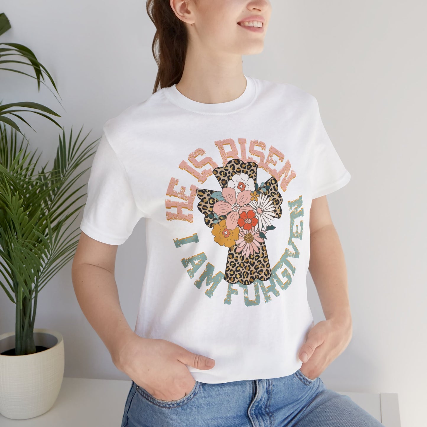 He is Risen Circle Flower Easter Shirt