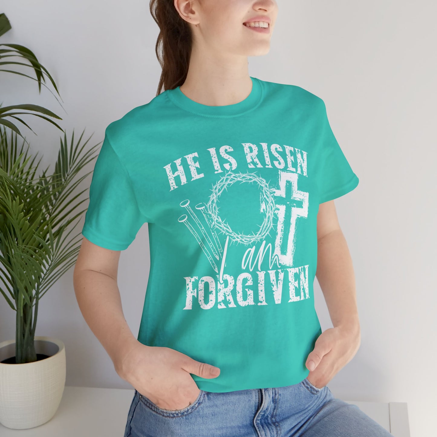 He Is Risen I Am Forgiven Faith Shirt