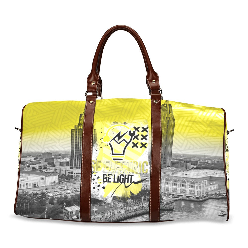 SF Electric City Scape Grunge Waterproof Travel Bag/Small