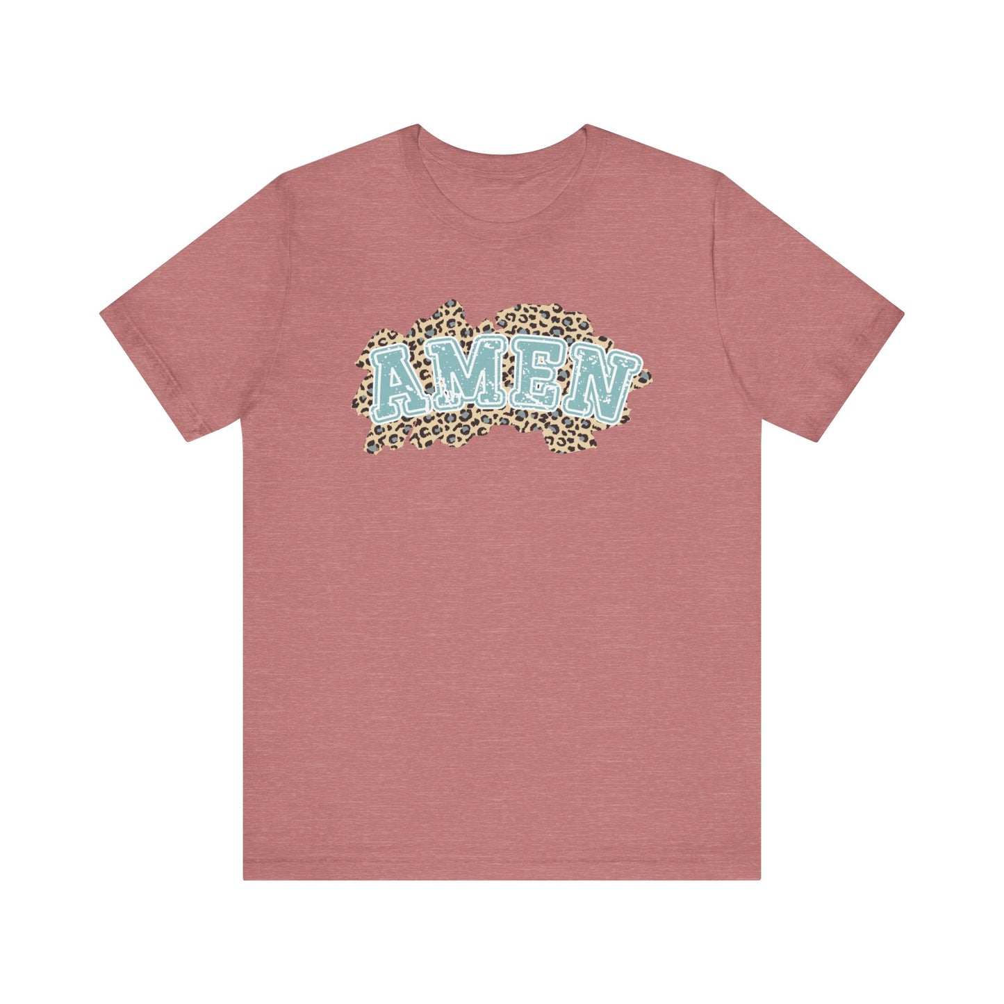 Leopard Print Christian Amen Faith Shirt