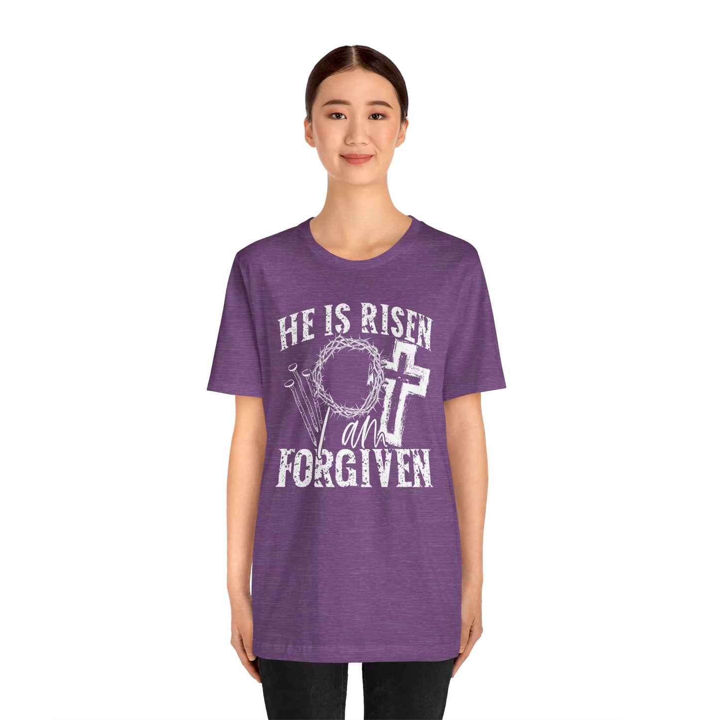 He Is Risen I Am Forgiven Faith Shirt