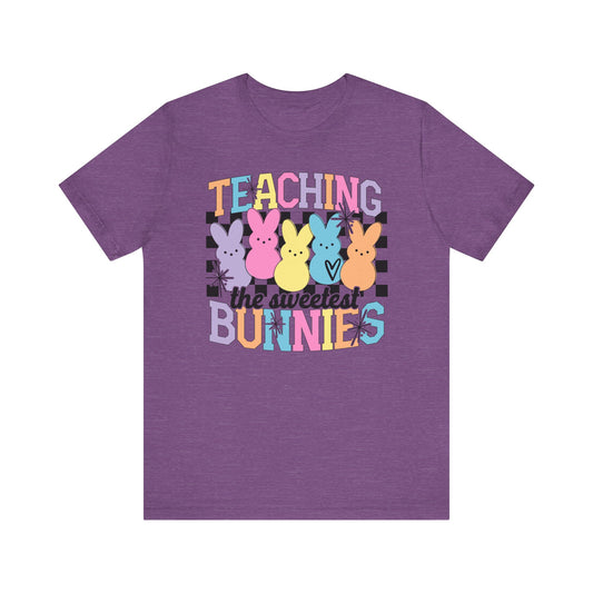 Teaching the Sweetest Bunnies Teacher Easter Shirt 