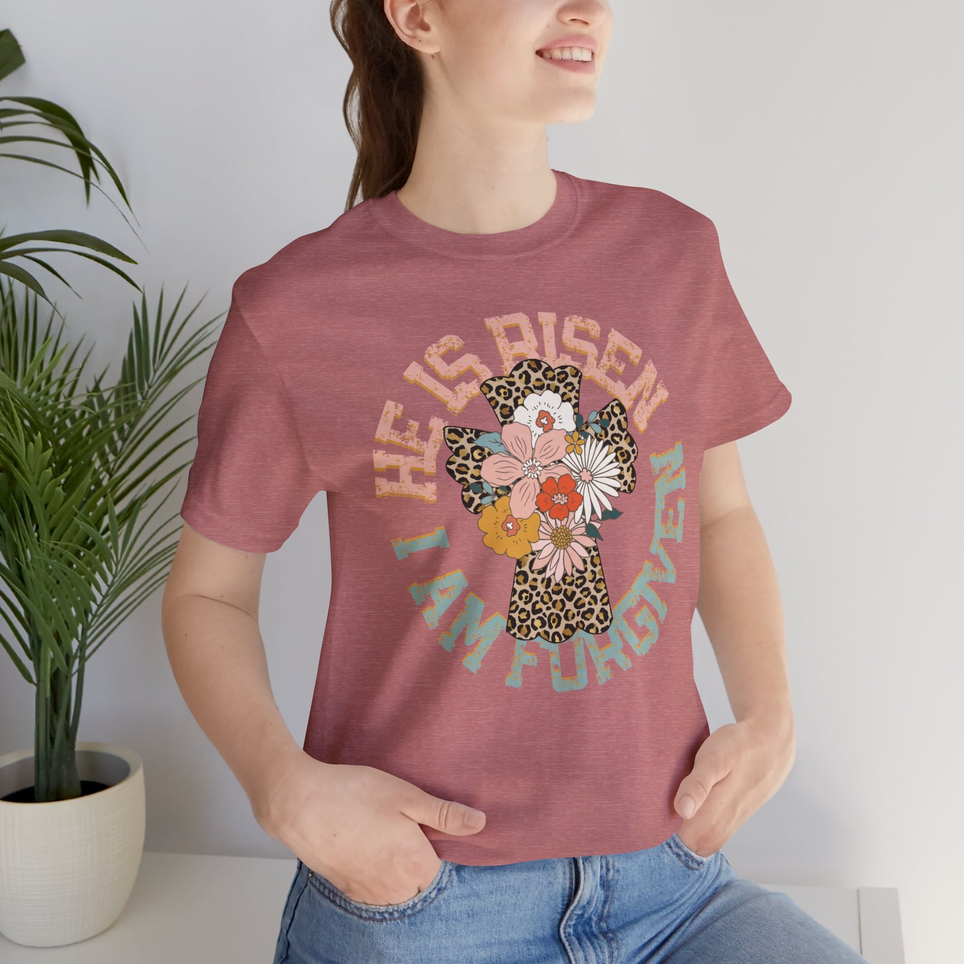 He is Risen Circle Flower Easter Shirt