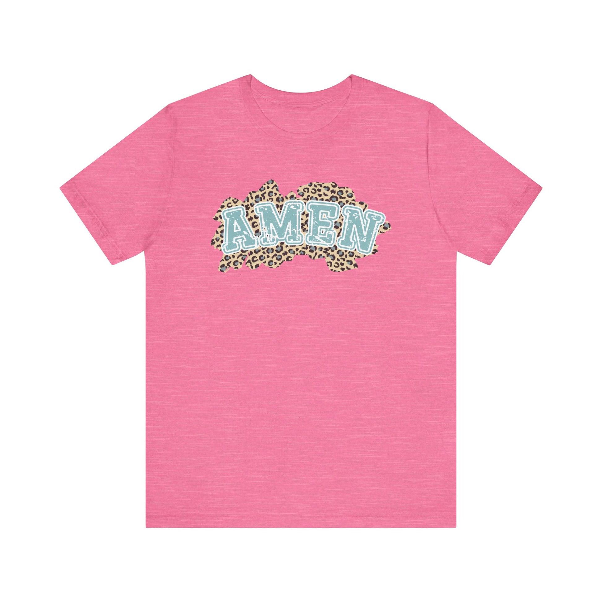 Leopard Print Christian Amen Faith Shirt