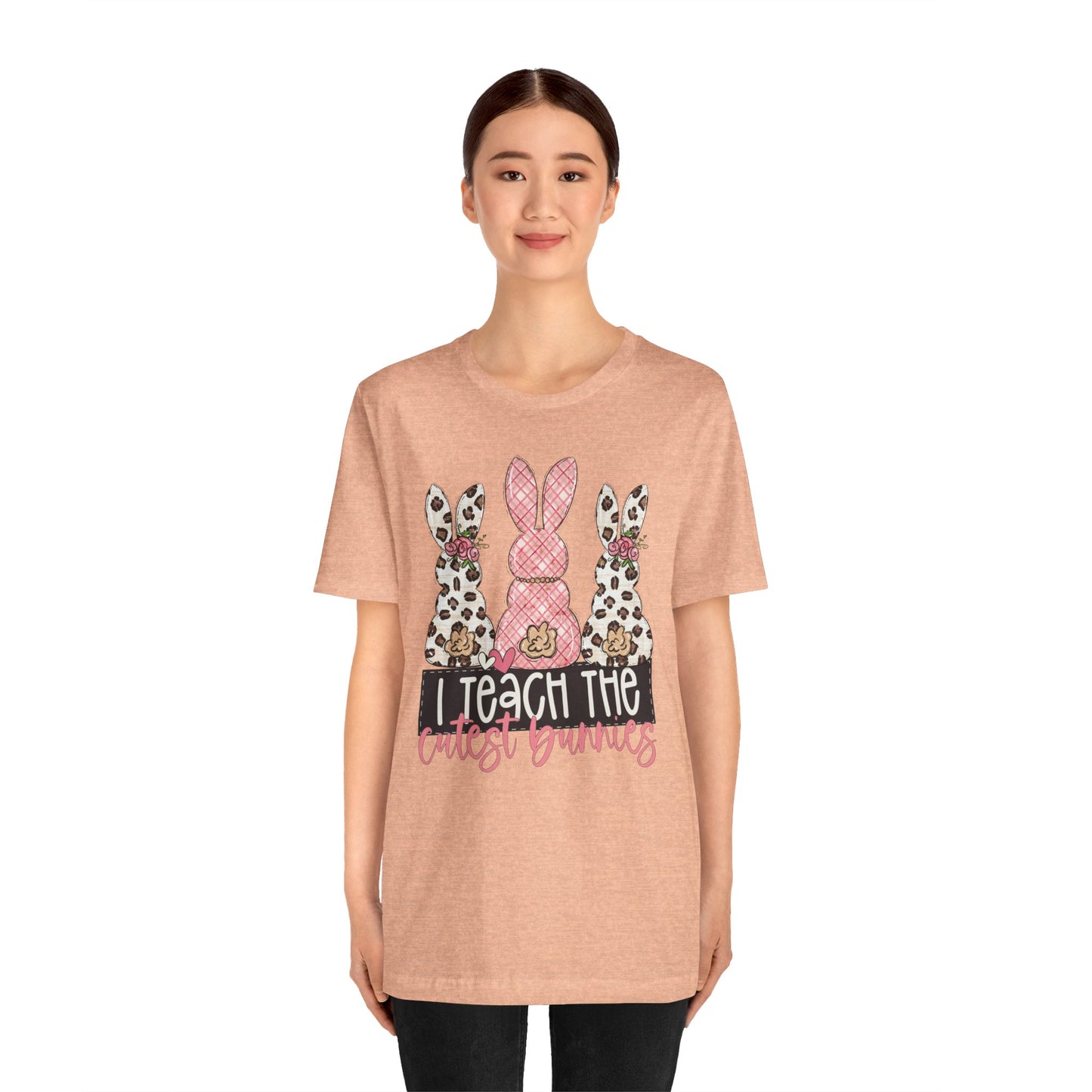 I Teach The Cutest Bunnies Easter Teacher Shirt