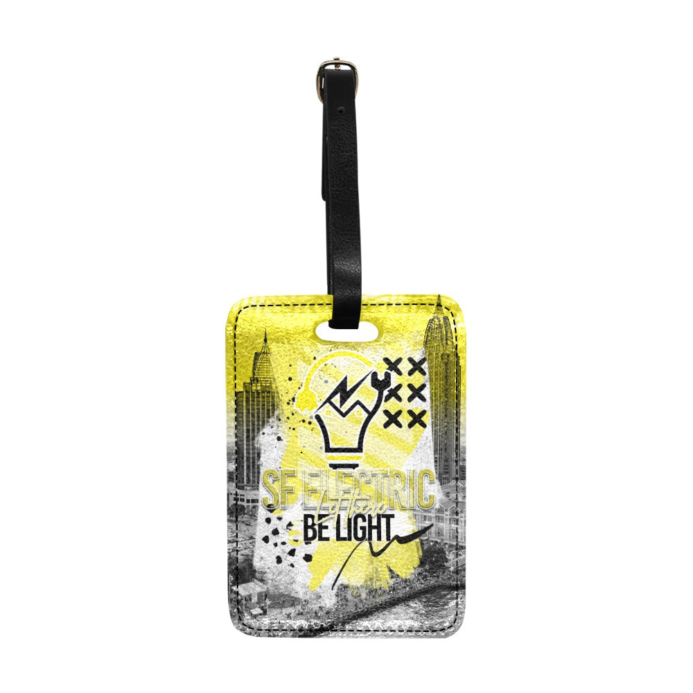 SF Electric City Scape Grunge Luggage Tag