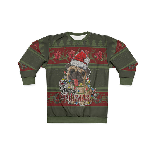 Have A Merry Pugmas Ugly Christmas All Over Print Sweater