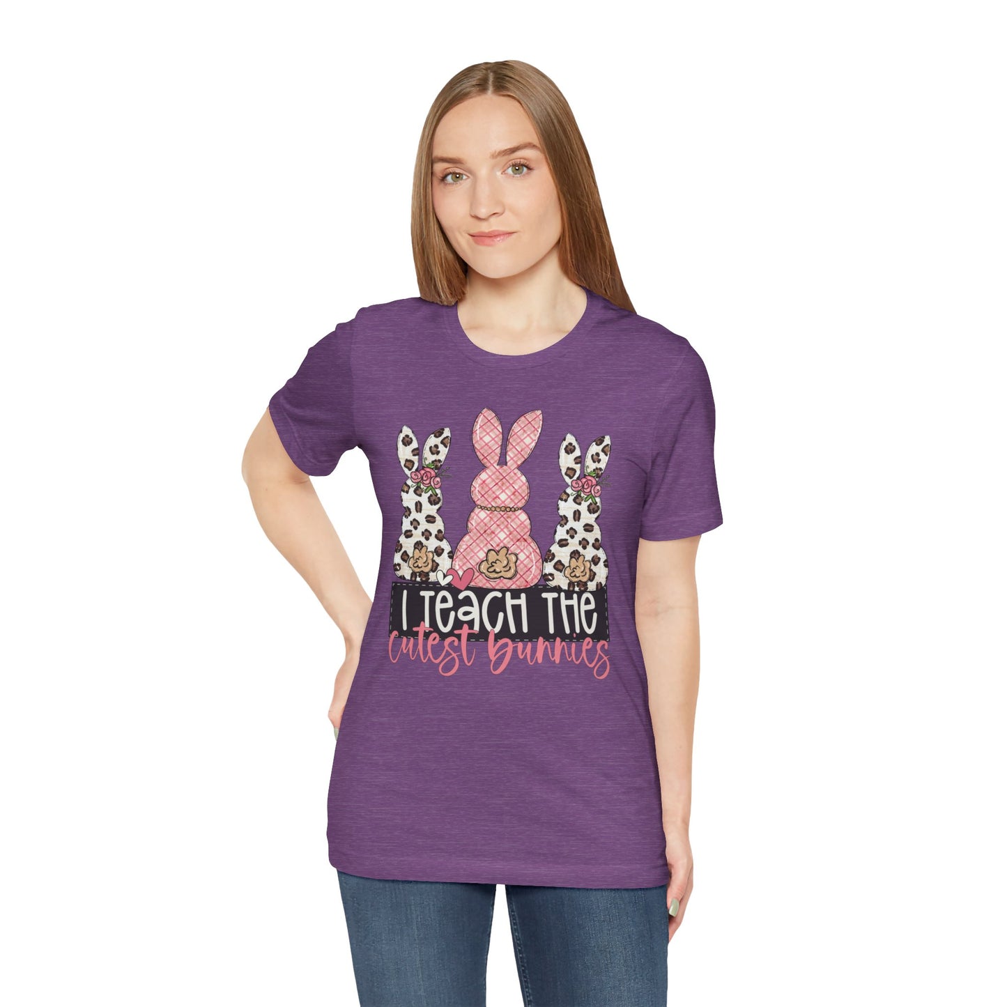 I Teach The Cutest Bunnies Easter Teacher Shirt