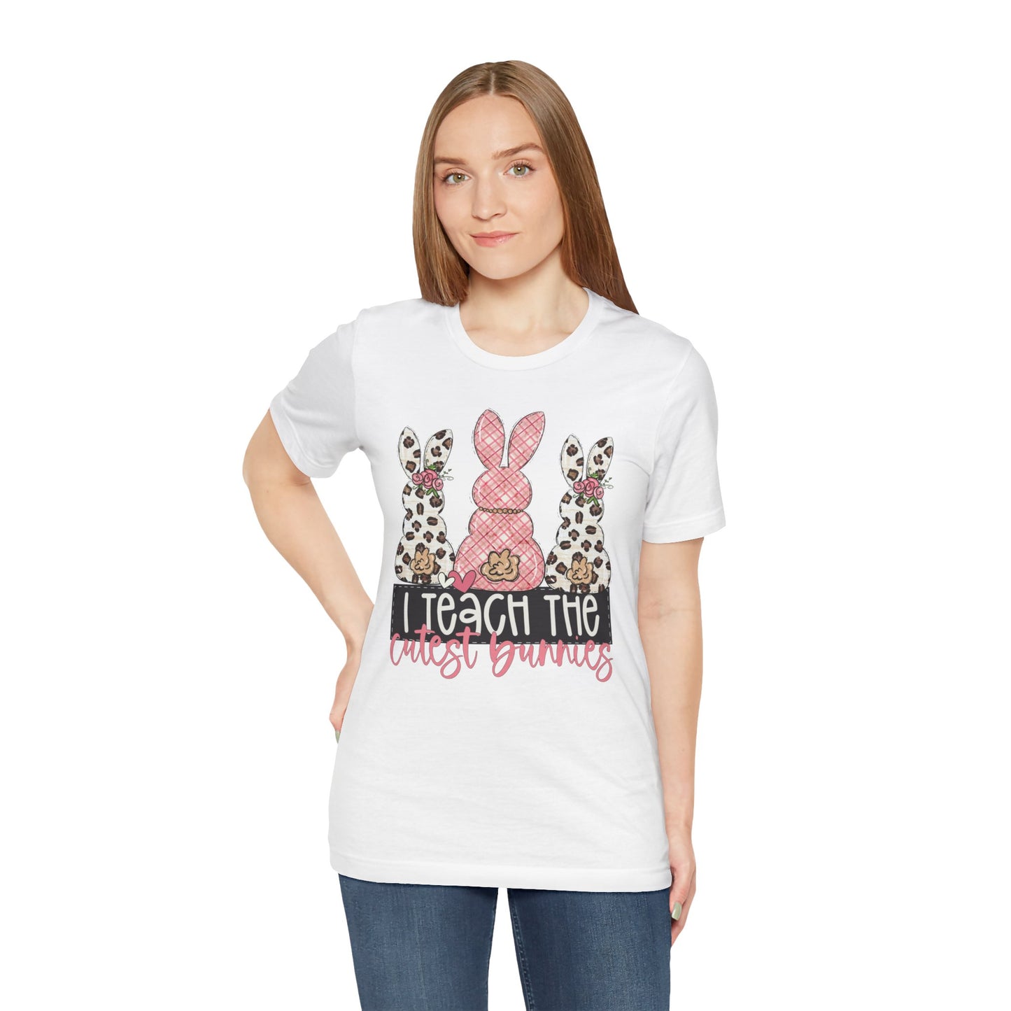 I Teach The Cutest Bunnies Easter Teacher Shirt