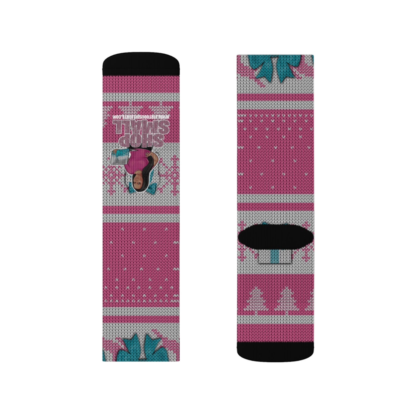 Ugly Christmas Sweater Socks Shop Small