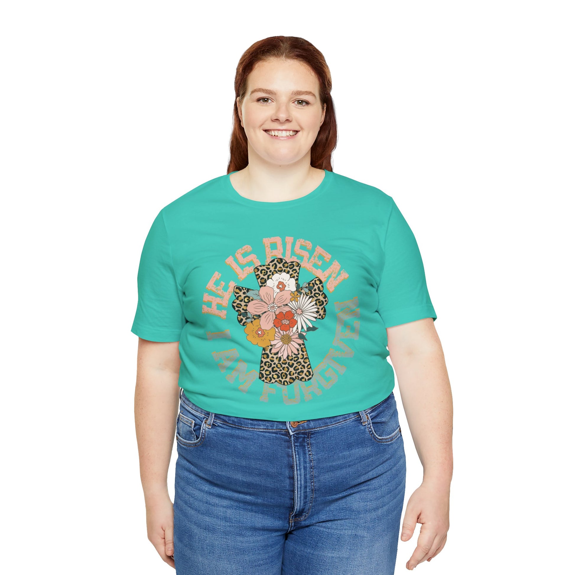 He is Risen Circle Flower Easter Shirt