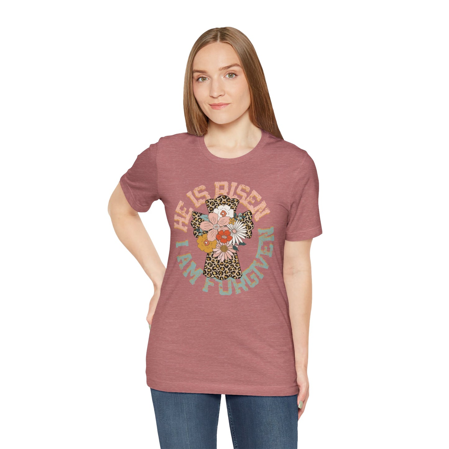 He is Risen Circle Flower Easter Shirt